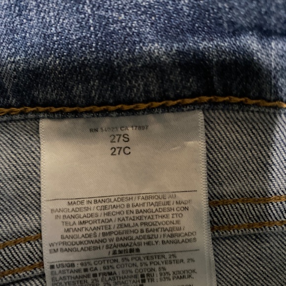 Banana Republic womens premium denim shorts 27s 27 blue Jean shorts 93% cotton - Picture 5 of 8